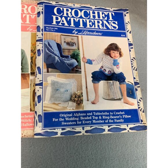 Lot of 4 Crochet Patterns By Herrschners Vol 2 - 1985 - 1986 - Picture 2 of 6